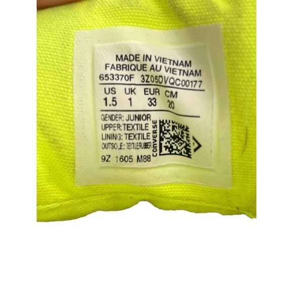 Converse Chuck Taylor All Star Sneakers size 1.5 - Picture 6 of 6